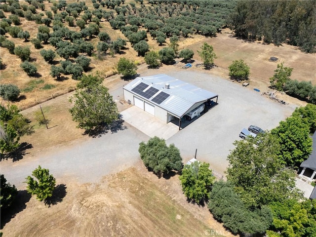 bird's eye view with a rural view