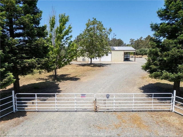 exterior space featuring a rural view