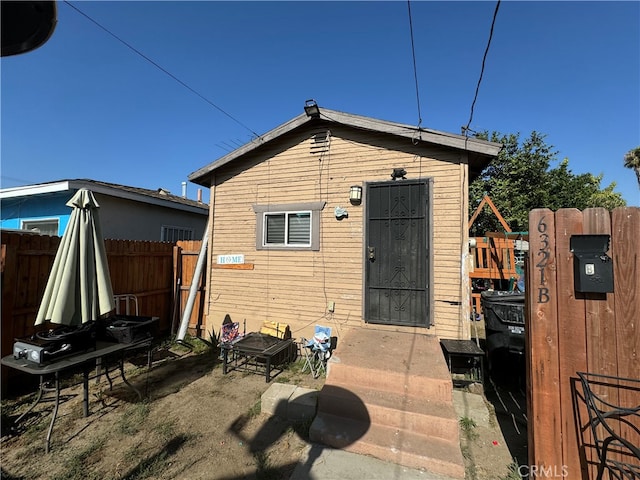 rear view of house with a patio area