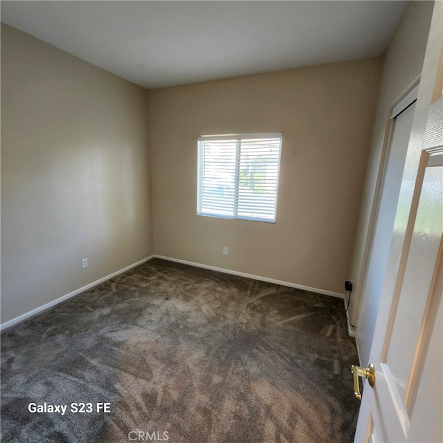 view of carpeted empty room