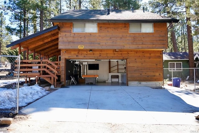 view of rear view of property