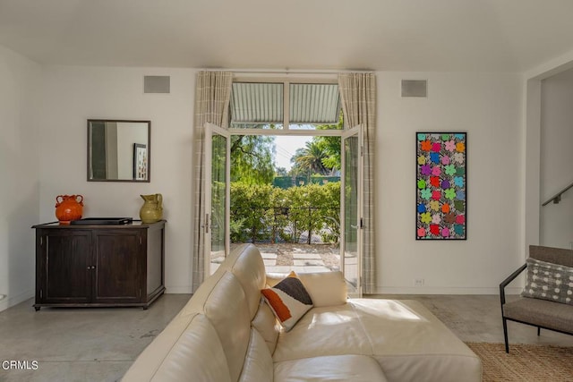 view of sitting room