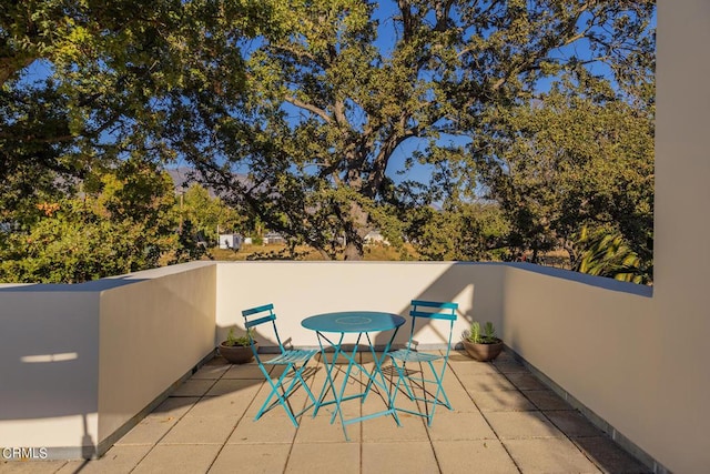 view of patio / terrace featuring a balcony