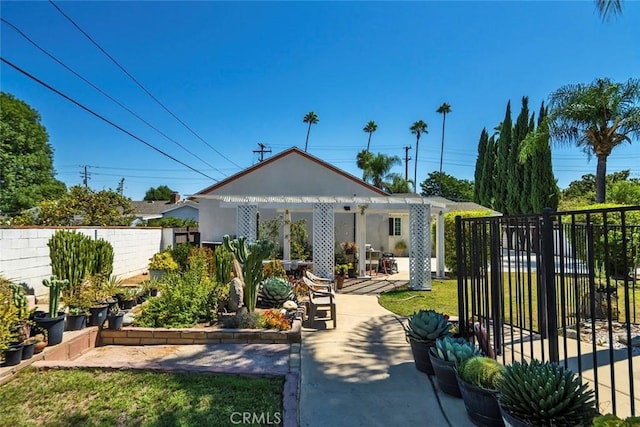 1021 S Lark Ellen Ave, West Covina, CA 91791 - exterior space with fence and a patio