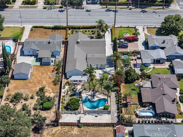 1021 S Lark Ellen Ave, West Covina, CA 91791 - drone / aerial view with a residential view