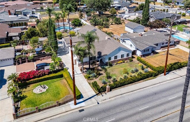 1021 S Lark Ellen Ave, West Covina, CA 91791 - birds eye view of property with a residential view