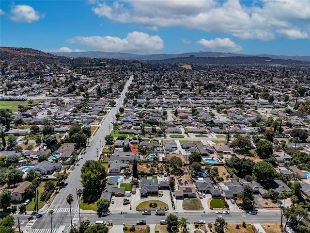 1021 S Lark Ellen Ave, West Covina, CA 91791 - bird's eye view with a residential view and a mountain view