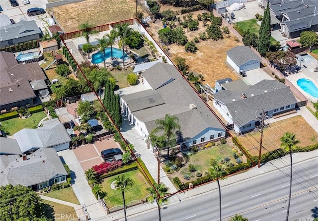 1021 S Lark Ellen Ave, West Covina, CA 91791 - drone / aerial view featuring a residential view