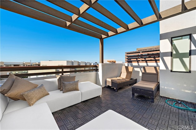 view of patio / terrace with a pergola