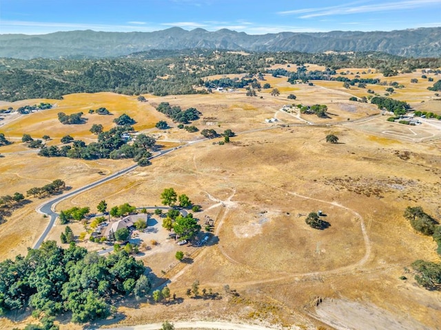 aerial view featuring a mountain view