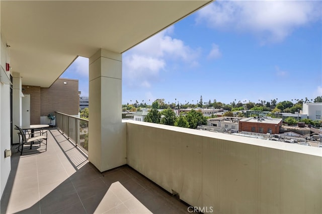 view of balcony