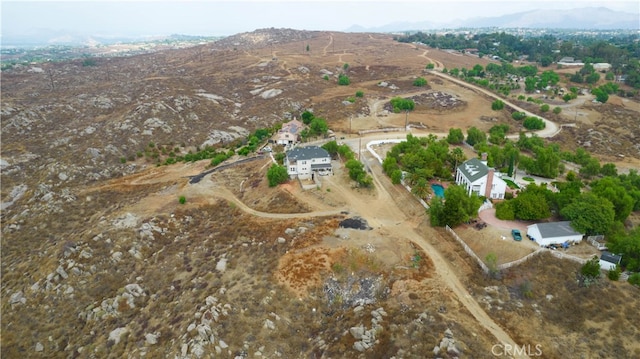 aerial view featuring a mountain view