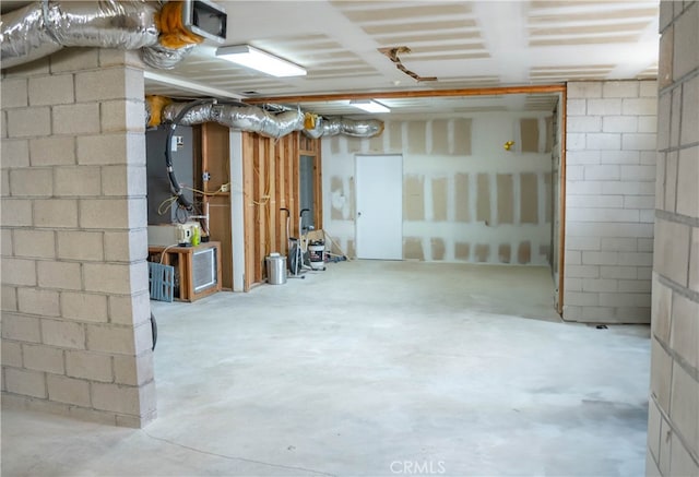 view of basement