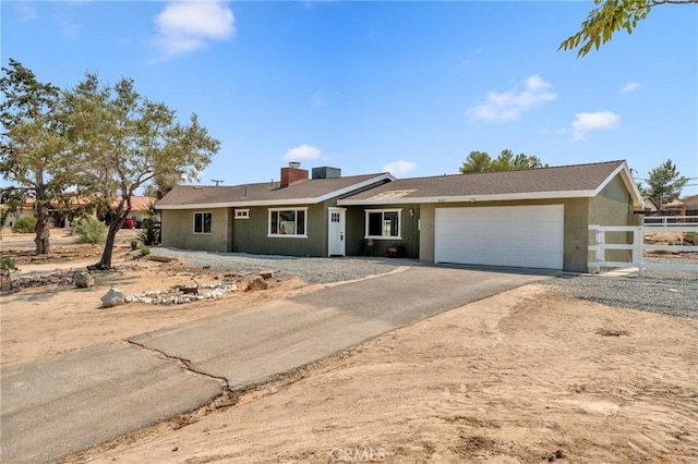 ranch-style house with a garage