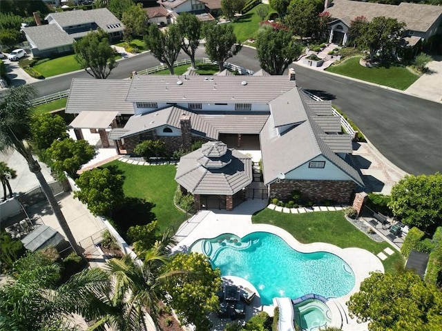 birds eye view of property