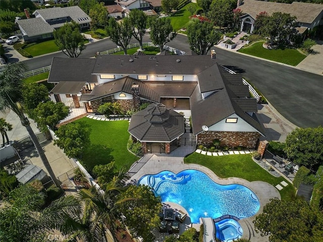 birds eye view of property