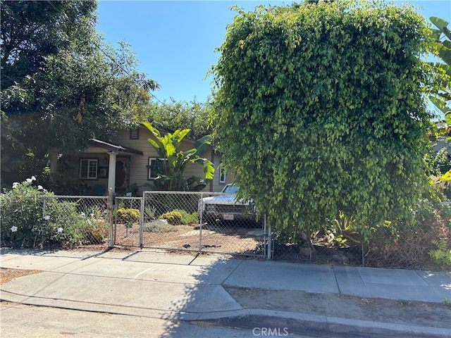 view of obstructed view of property