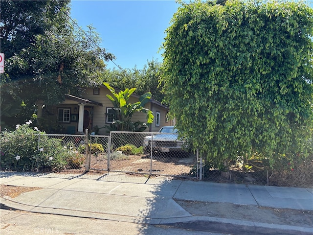 view of obstructed view of property