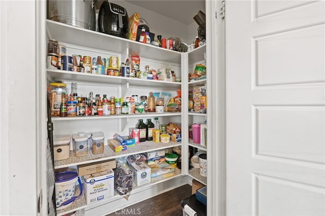 view of pantry