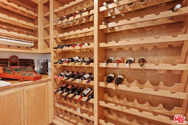 view of wine room