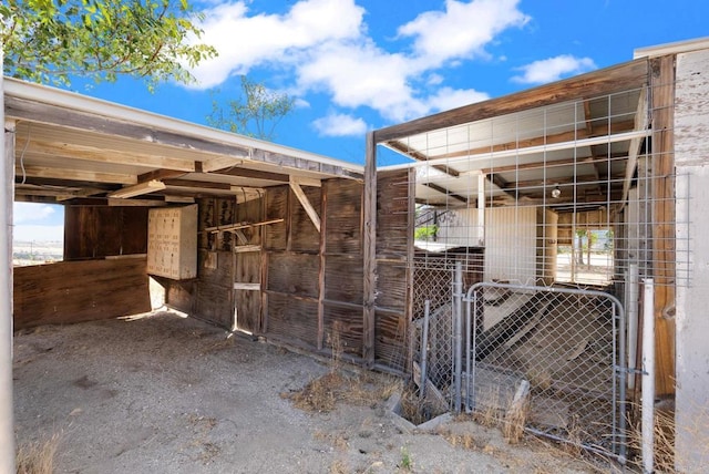 view of stable