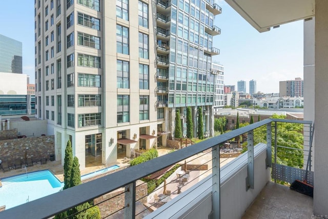 view of balcony