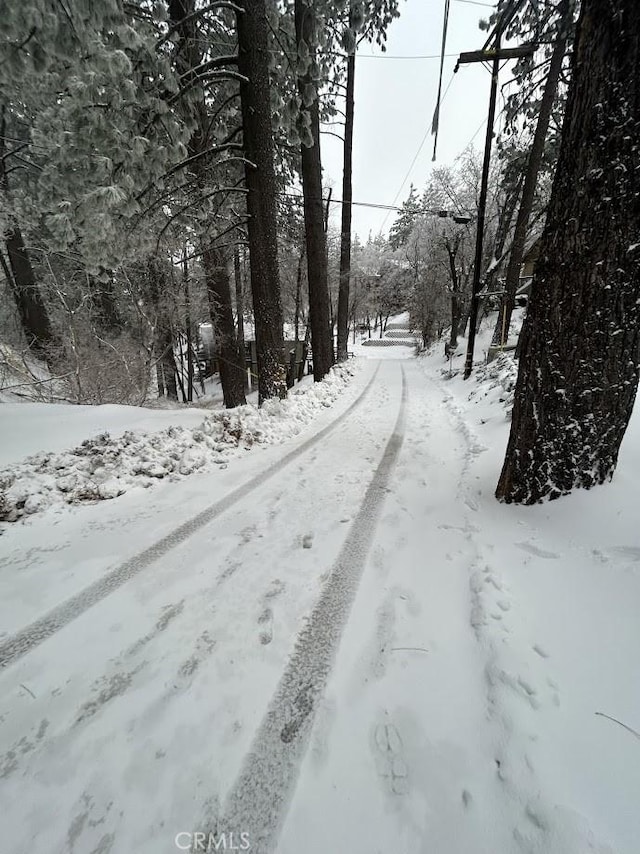 view of road