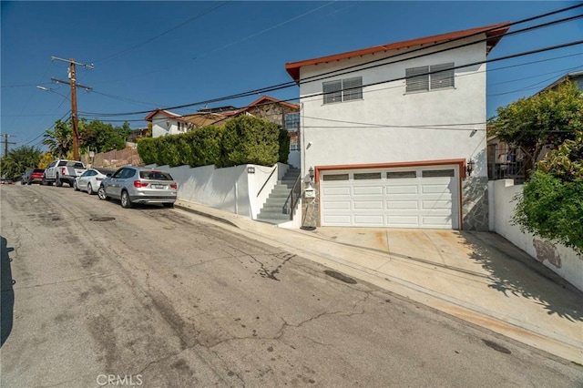 view of front of house featuring a garage