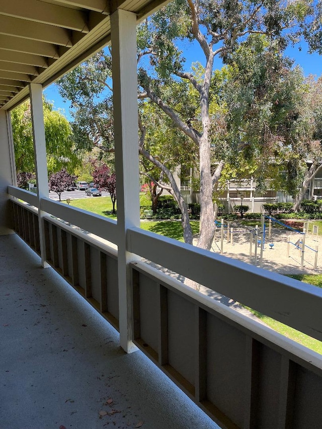 view of balcony