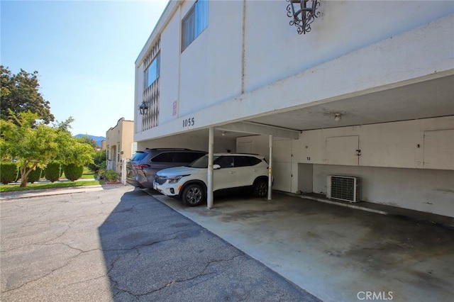 view of parking / parking lot