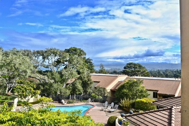 view of pool with a patio area