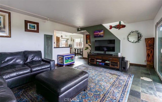 living room with a healthy amount of sunlight