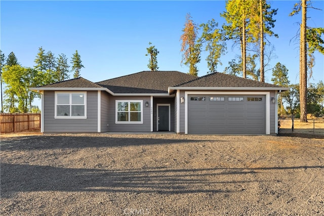 ranch-style house with a garage