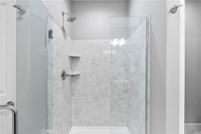 bathroom with walk in shower