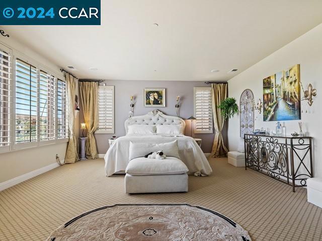 bedroom featuring carpet flooring