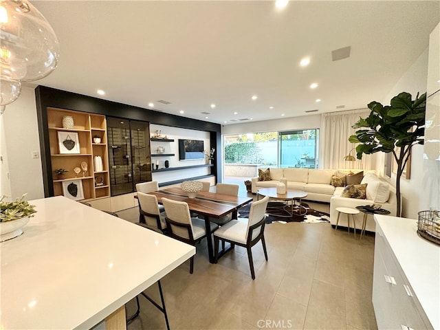 view of dining area