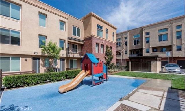 view of jungle gym