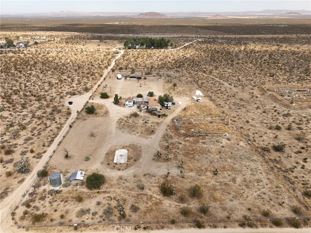 drone / aerial view featuring a rural view