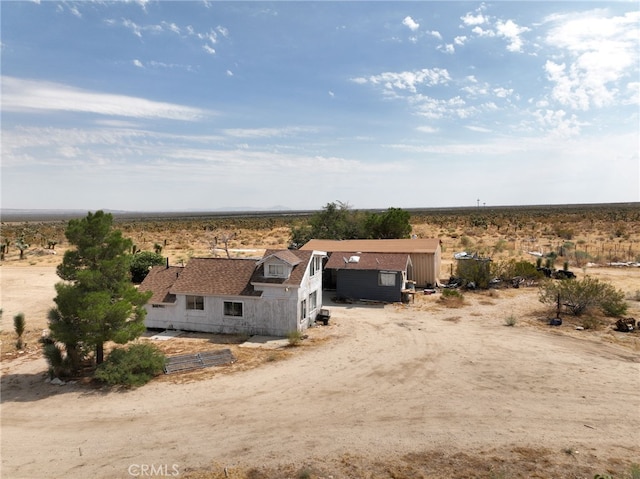 aerial view featuring a rural view