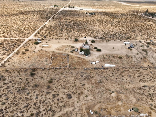 bird's eye view with a rural view