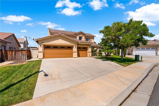 view of front of house with a front yard