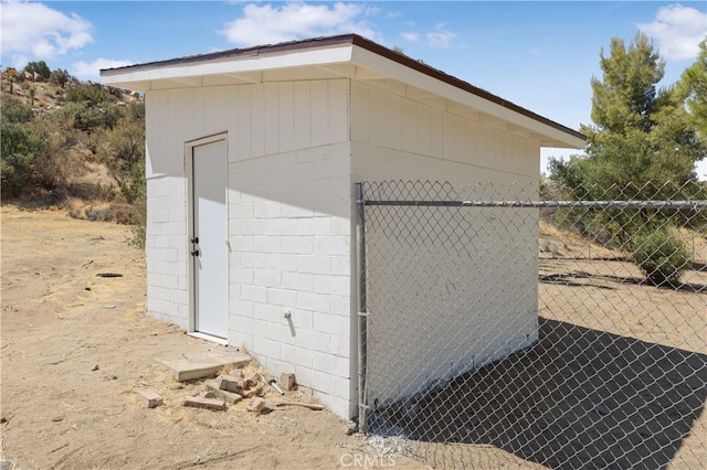 view of outdoor structure