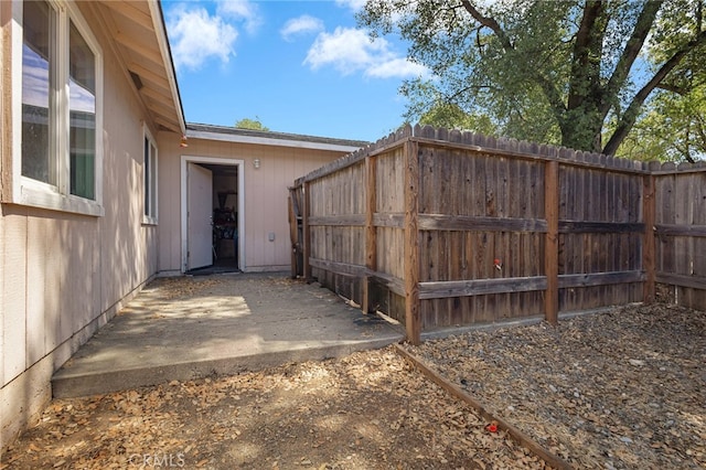 exterior space with a patio