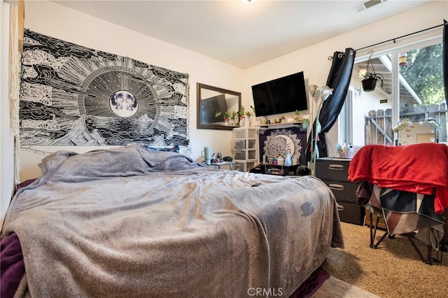 bedroom featuring carpet floors