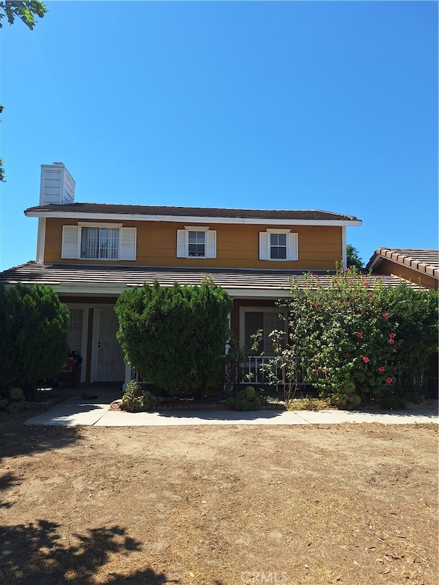 view of front of home