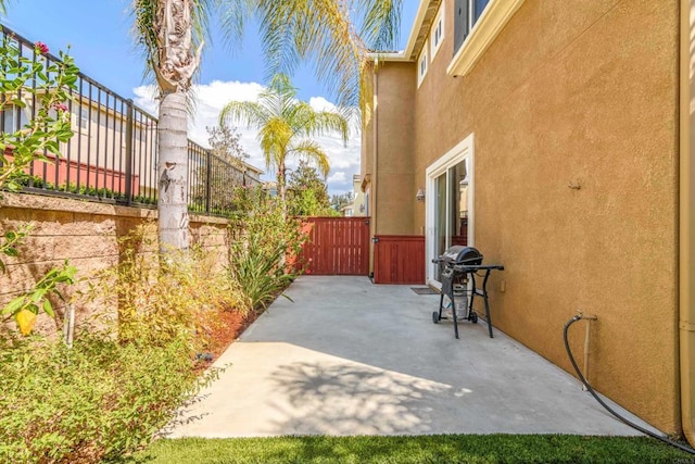 view of patio / terrace with area for grilling