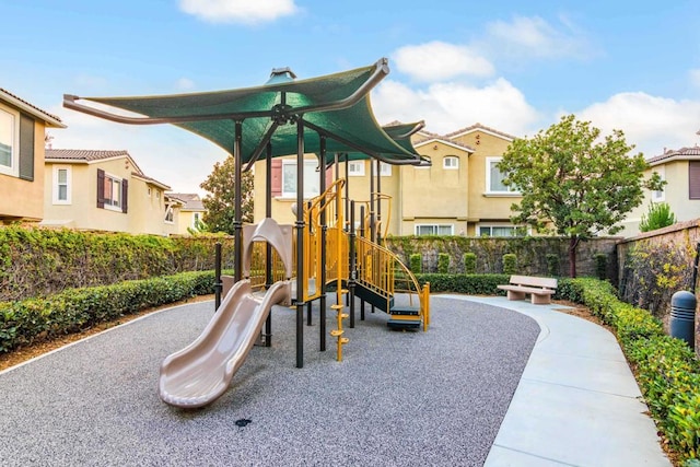 view of jungle gym