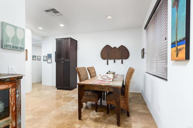 view of dining room