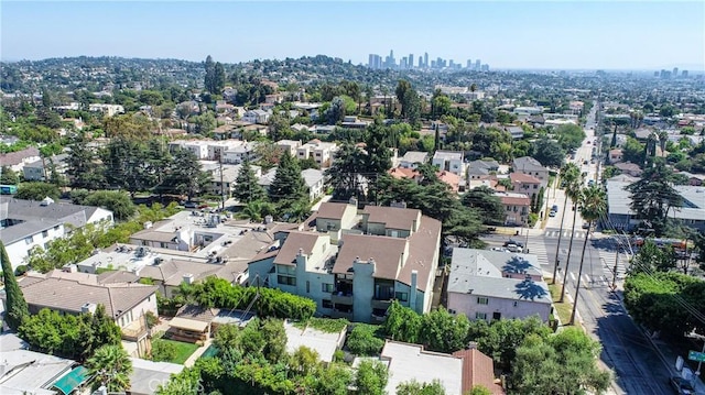 bird's eye view with a residential view