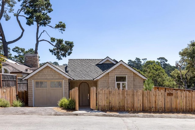 view of front of house featuring a garage